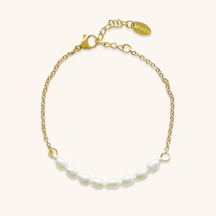 Gold-Plated Faux Pearl Delicate Bracelet