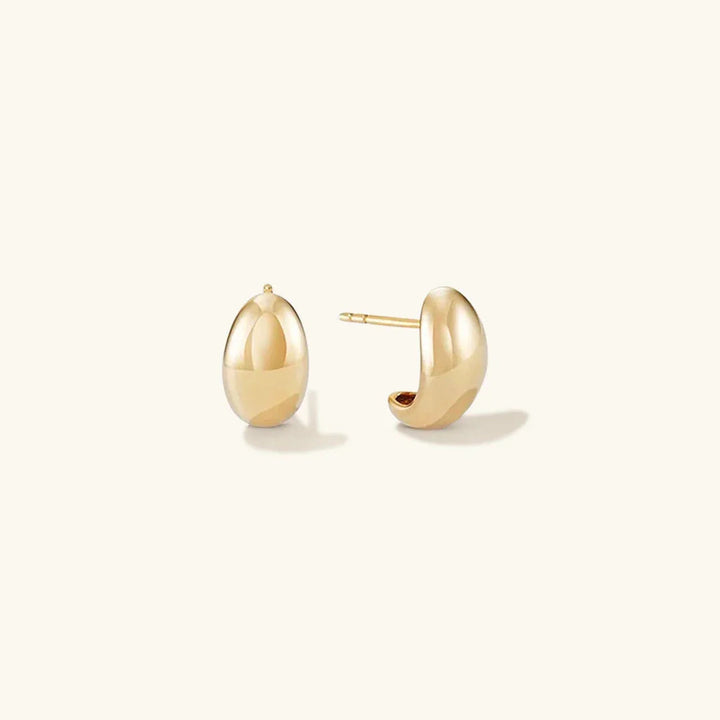 Gold-Plated Minimalist Stud Earrings for Women