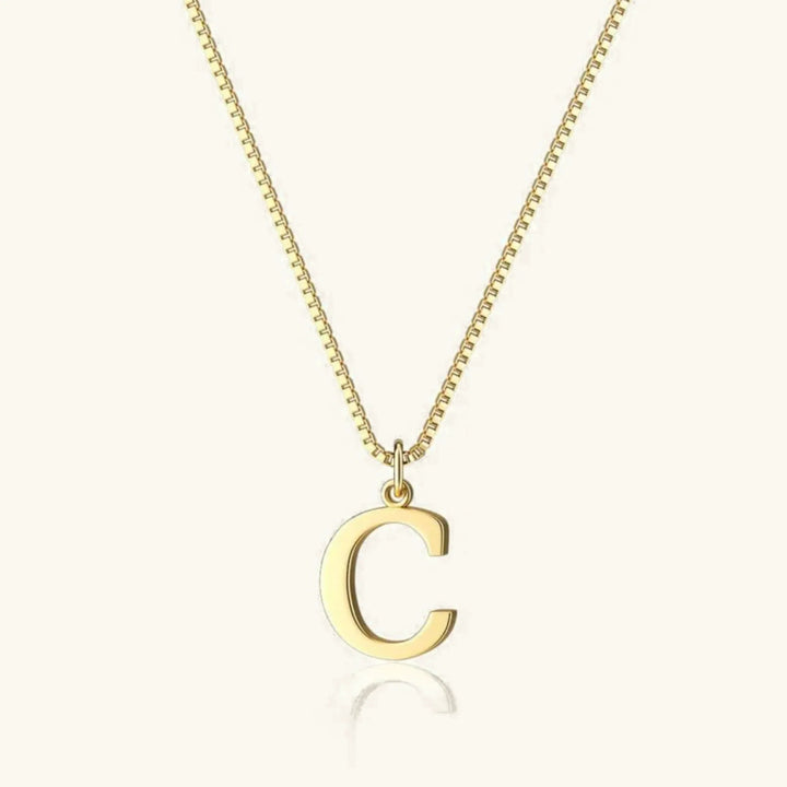 Gold-Tone Letter Initial Pendant Necklace