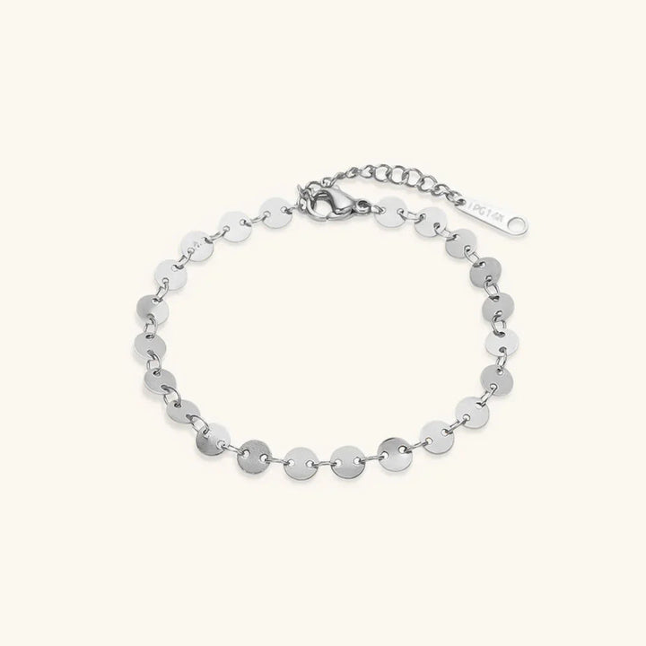 Gold-Plated Round Chain Bracelet for Women