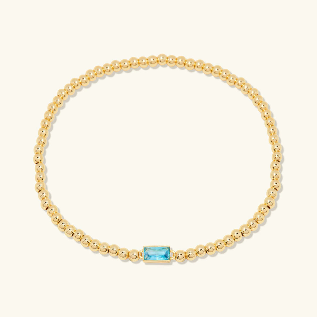 Gold-Plated Celine Birthstone Bracelet