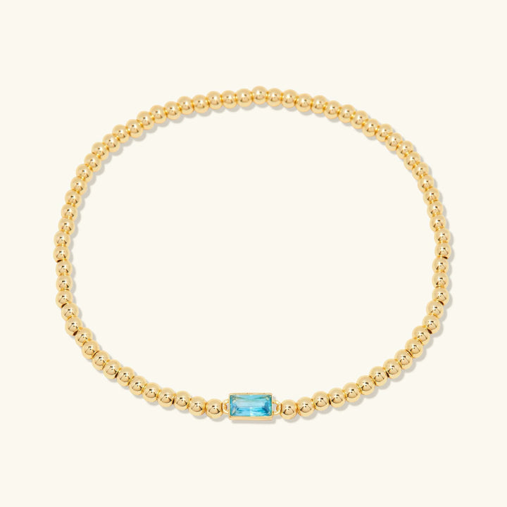 Gold-Plated Celine Birthstone Bracelet
