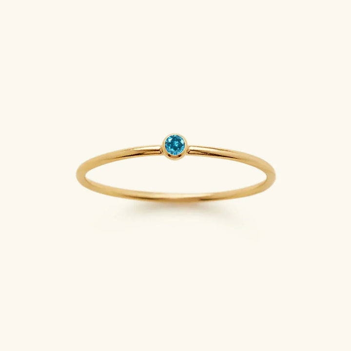 Gold-Plated Crystal Stackable Ring for Women