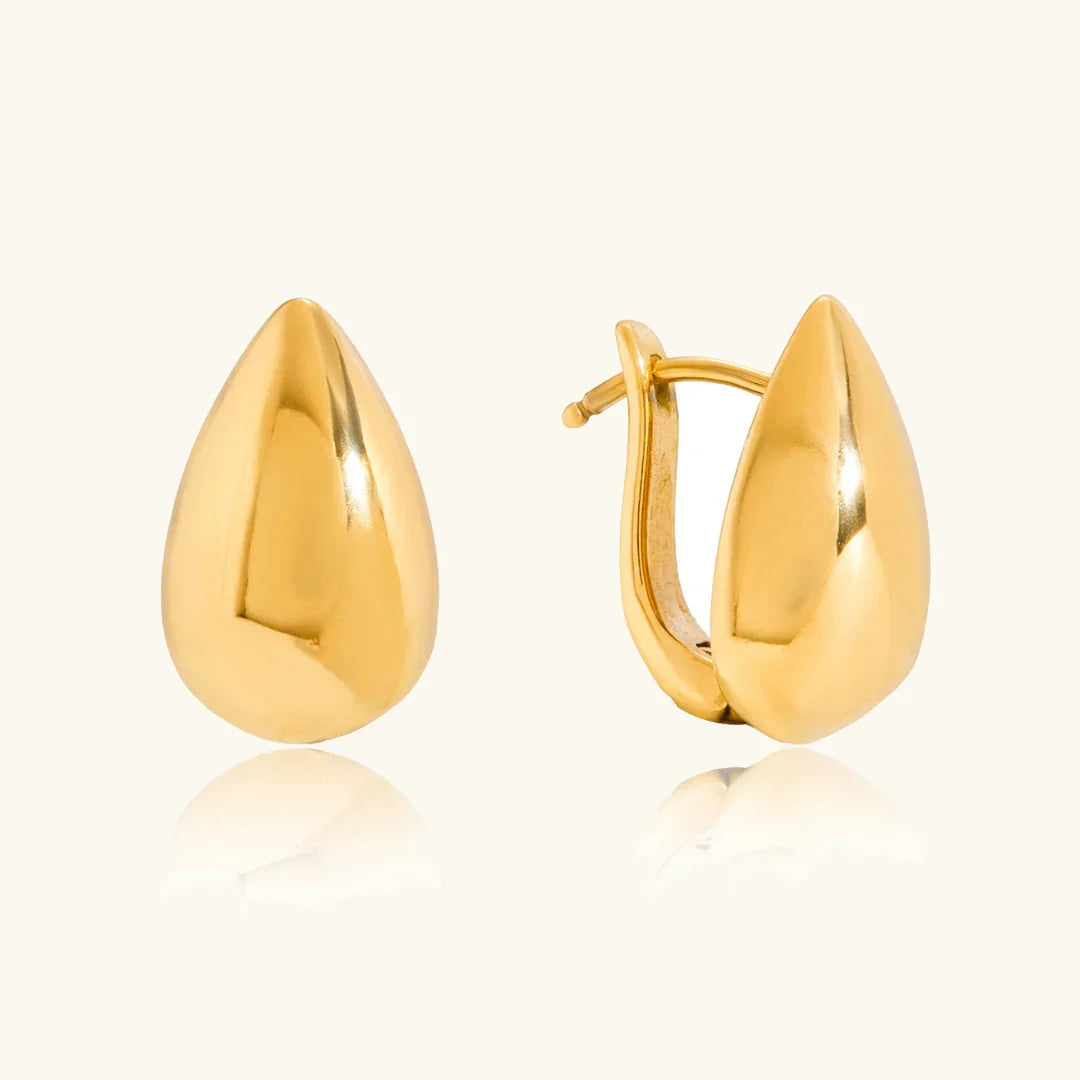 Gold Plated Teardrop Earrings