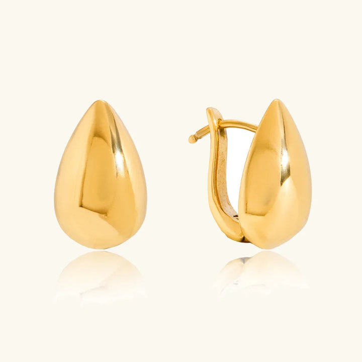 Gold Plated Teardrop Earrings