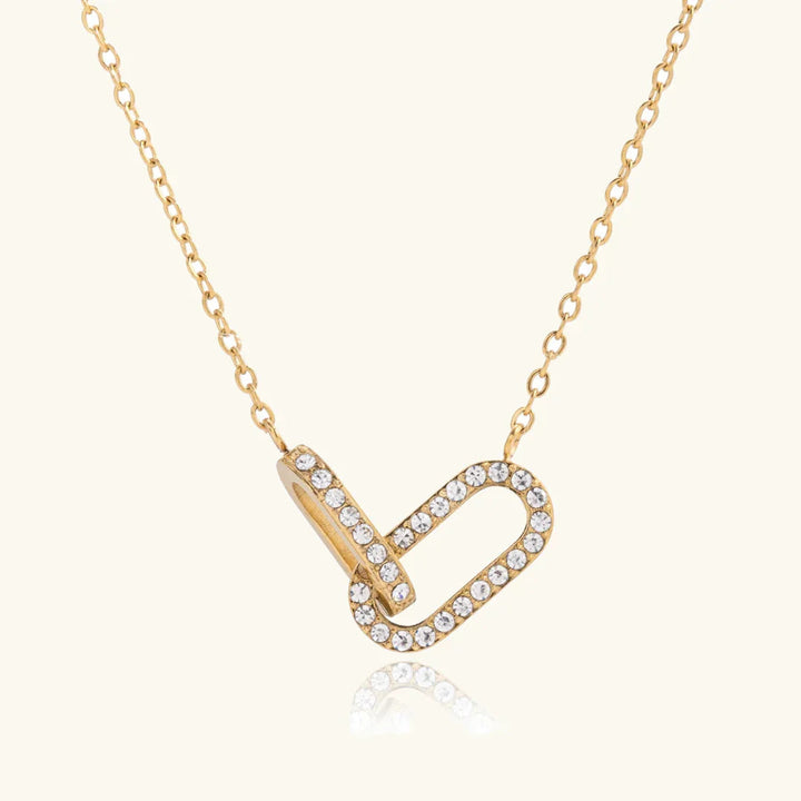 Gold Plated Interlocking Diamond Pendant