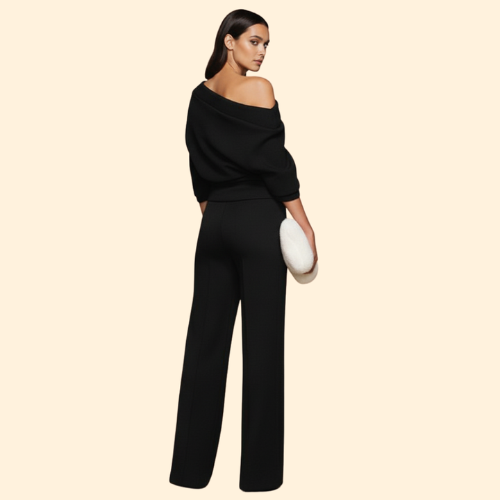 Draped Evening Jumpsuit