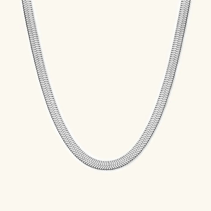 Gold-Tone Herringbone Necklace Jewelry Set