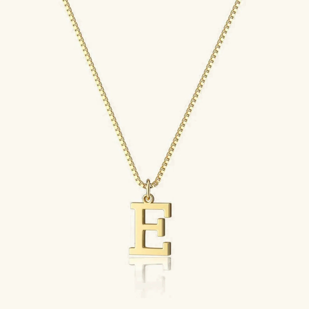 Gold-Tone Letter Initial Pendant Necklace
