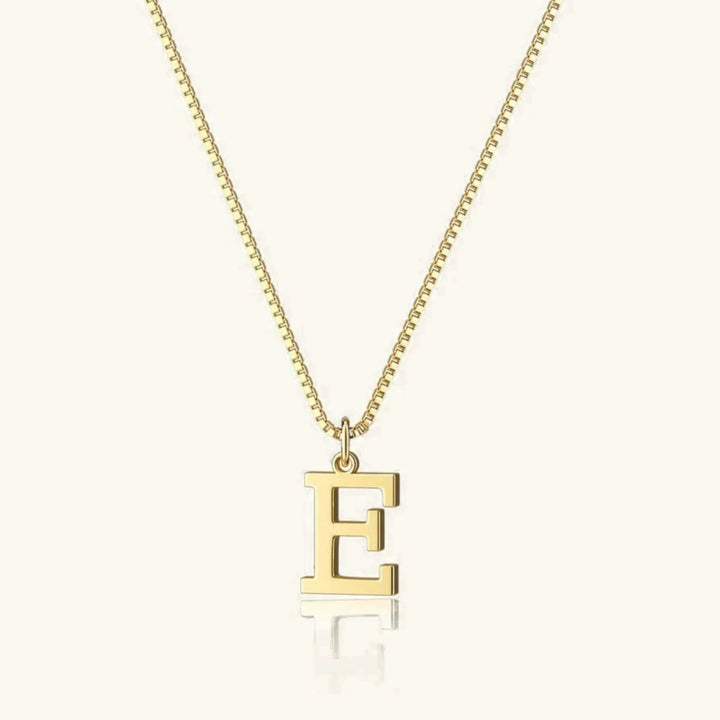 Gold-Tone Letter Initial Pendant Necklace