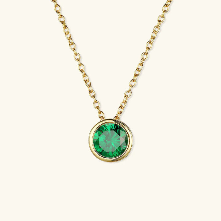 Gold-Plated Crystal Pendant Necklace for Women