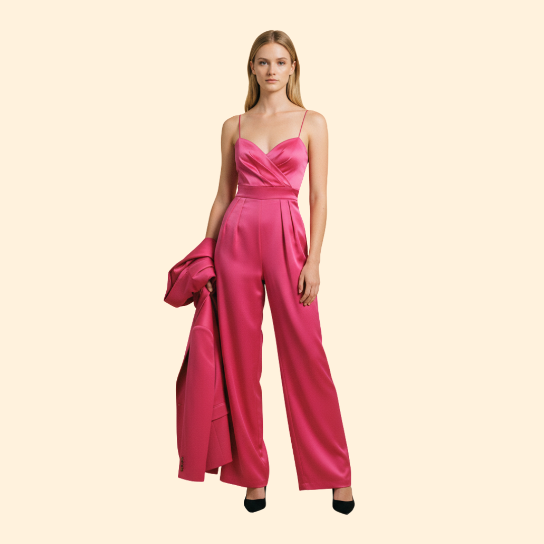 Evening Jumpsuit with Defined Silhouette