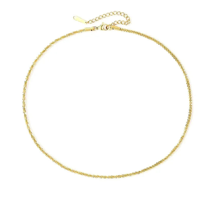 Gold-Plated Minimalist Chain Necklace for Women