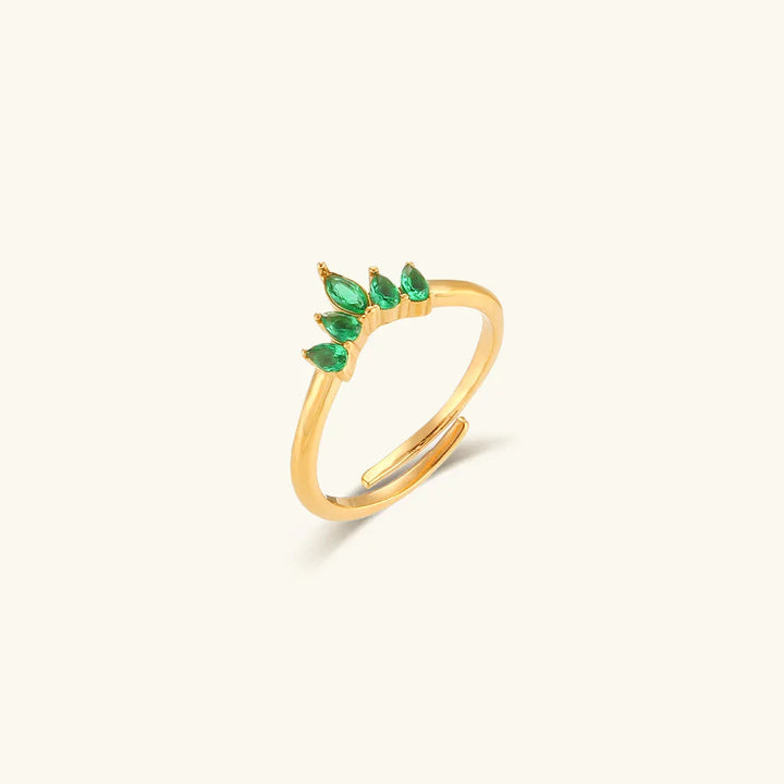 Gold-Plated Diamond Ring For Women