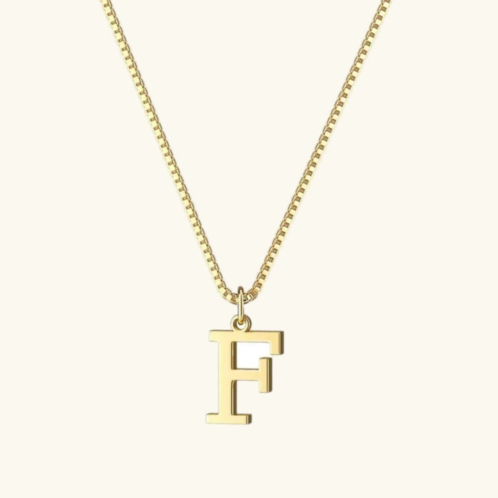 Gold-Tone Letter Initial Pendant Necklace