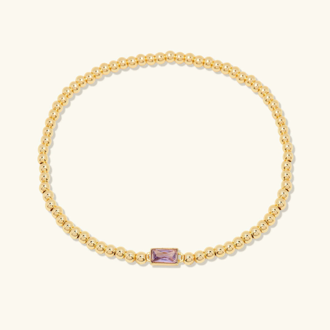 Gold-Plated Celine Birthstone Bracelet