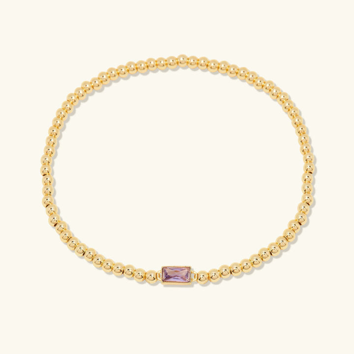 Gold-Plated Celine Birthstone Bracelet
