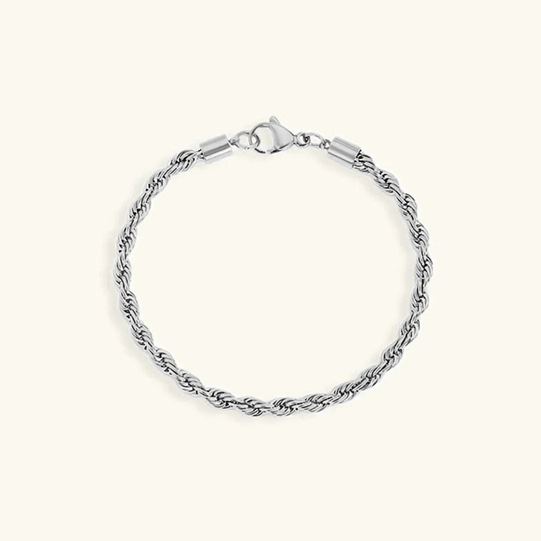 Gold-Plated Rope Chain Bracelet Women