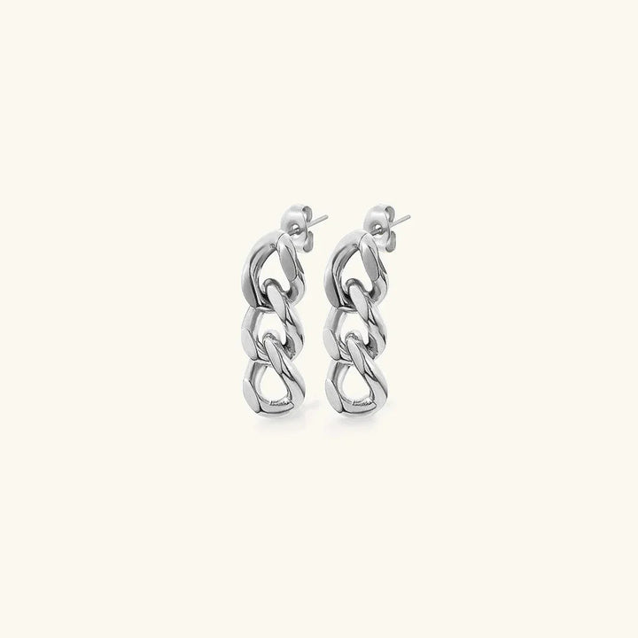 Gold-Plated Chain Drop Earrings for Women