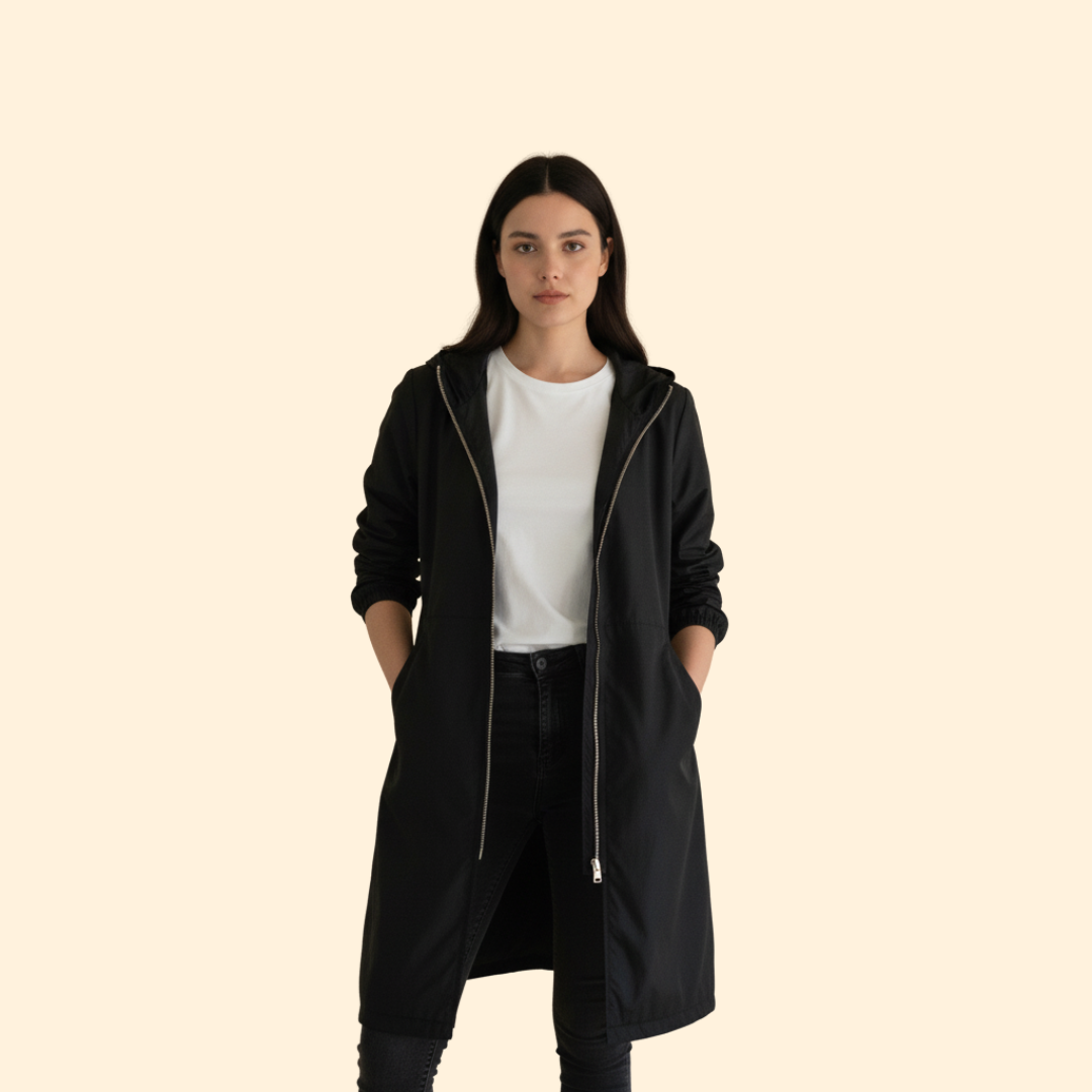 Gathered Hood Jacket