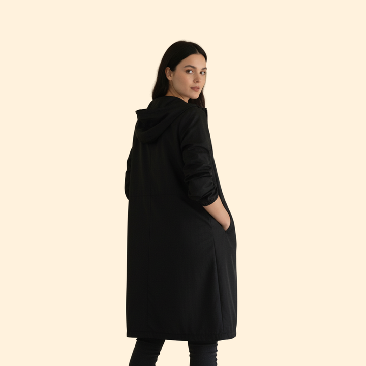 Gathered Hood Jacket