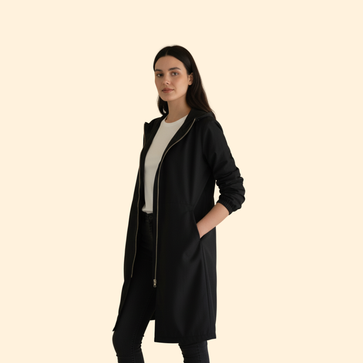 Gathered Hood Jacket