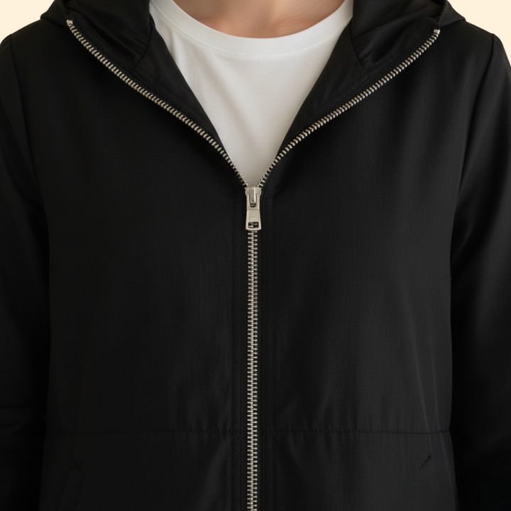 Gathered Hood Jacket