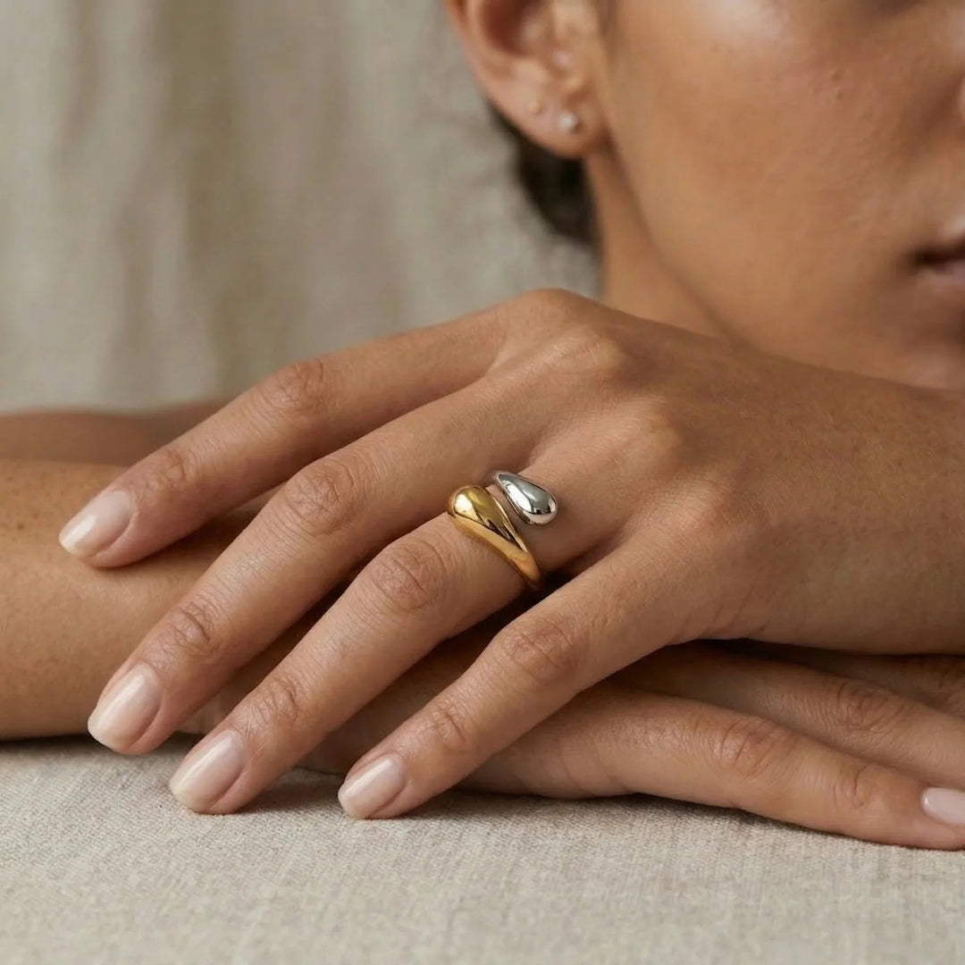 Gold-Plated Open-Ended Gold Ring