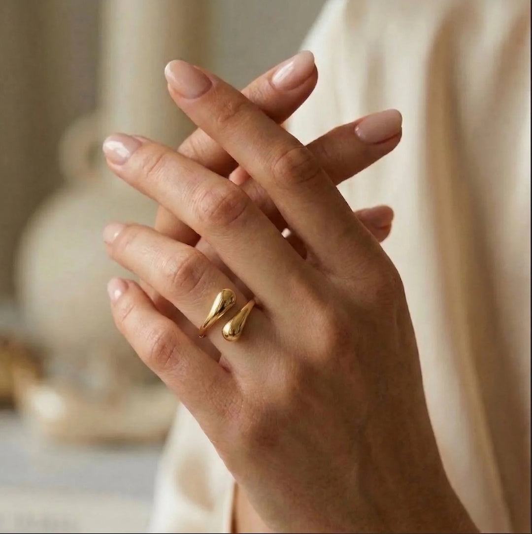 Gold-Plated Open-Ended Gold Ring