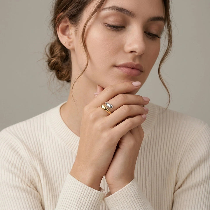 Gold-Plated Open-Ended Gold Ring