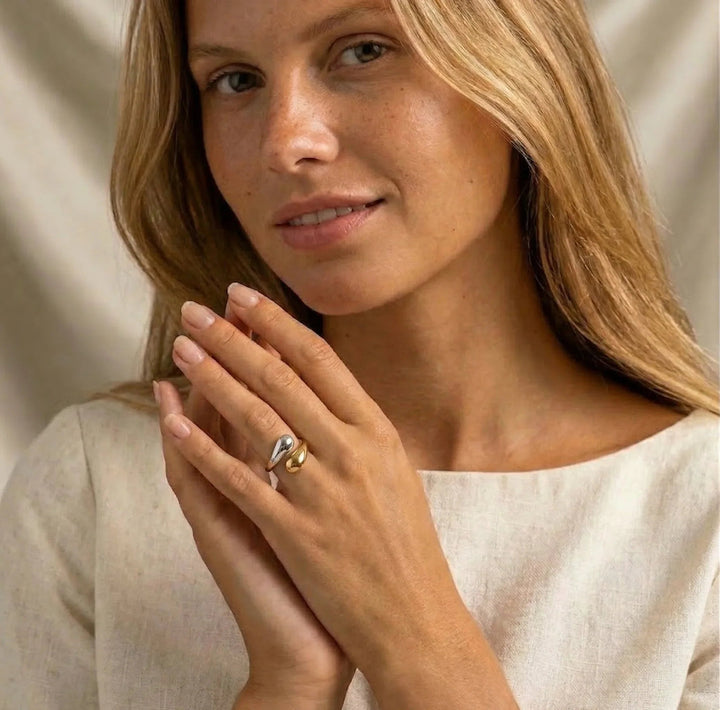Gold-Plated Open-Ended Gold Ring