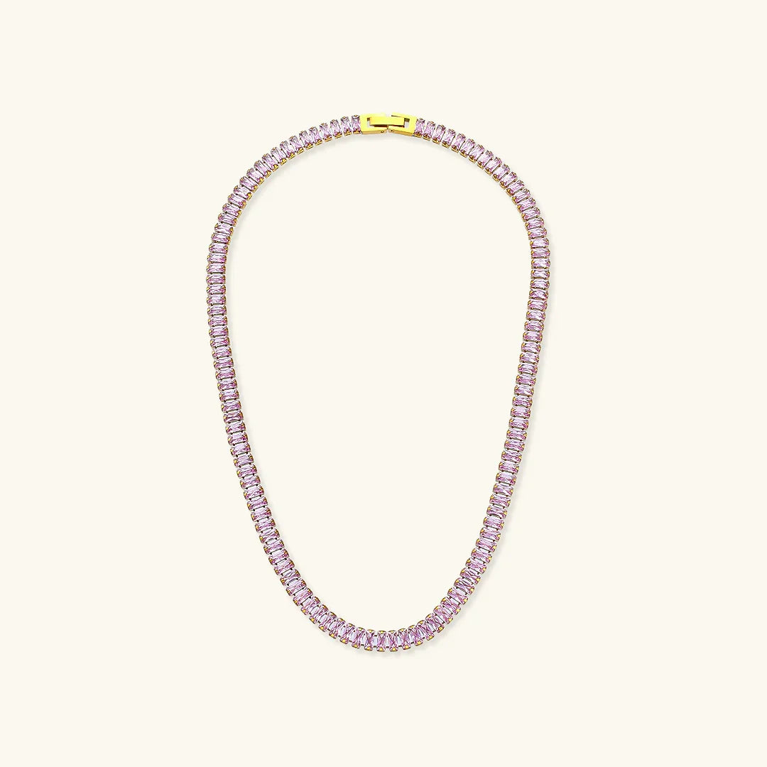 Gold-Plated Diamond Necklace For Women