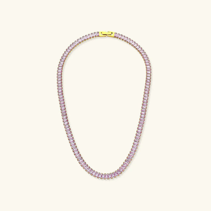 Gold-Plated Diamond Necklace For Women