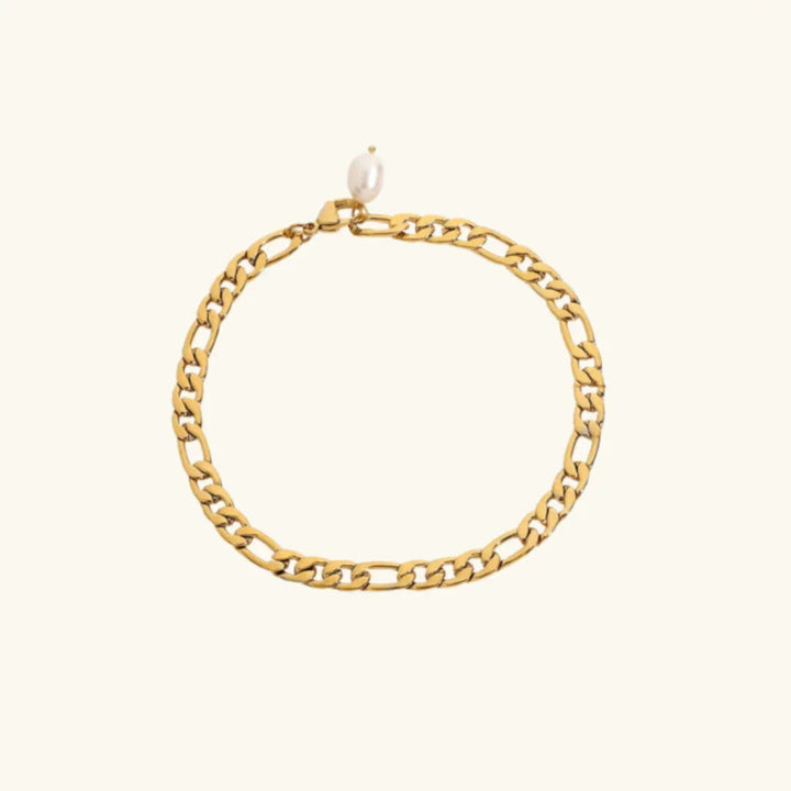 Gold-Plated Anklet with Freshwater Pearl Chain for Every Occasion