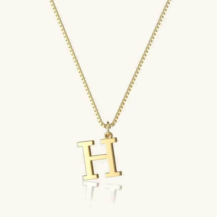 Gold-Tone Letter Initial Pendant Necklace