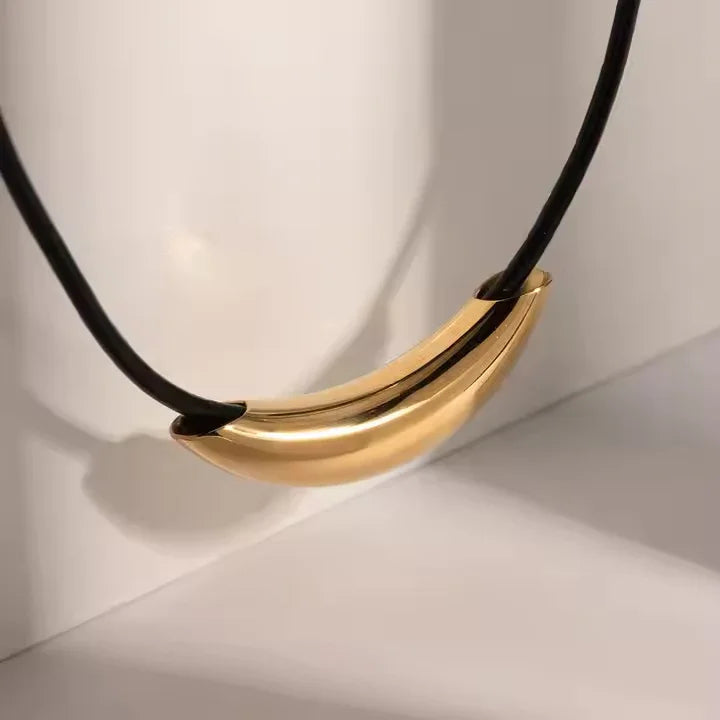 Gold-Plated Minimalist Pendant Necklace