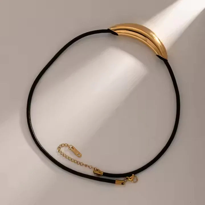 Gold-Plated Minimalist Pendant Necklace