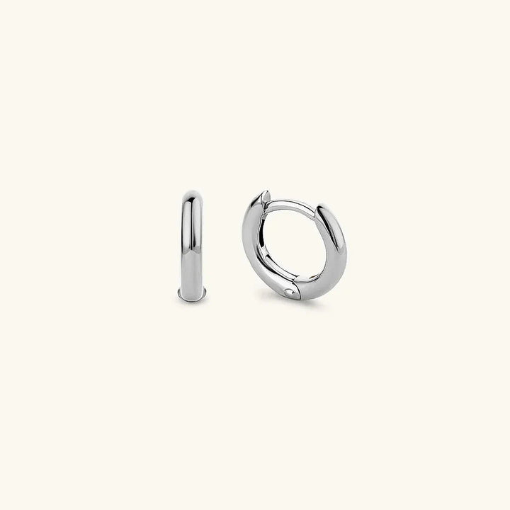Gold-Plated Silver-Tone Hoop Earrings for Women