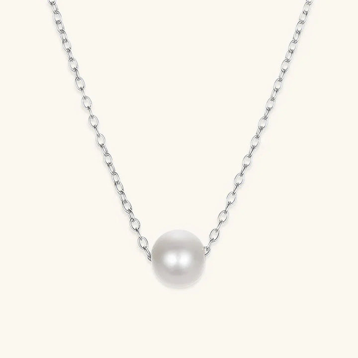 Gold-Plated Faux Pearl Minimalist Necklace for Women