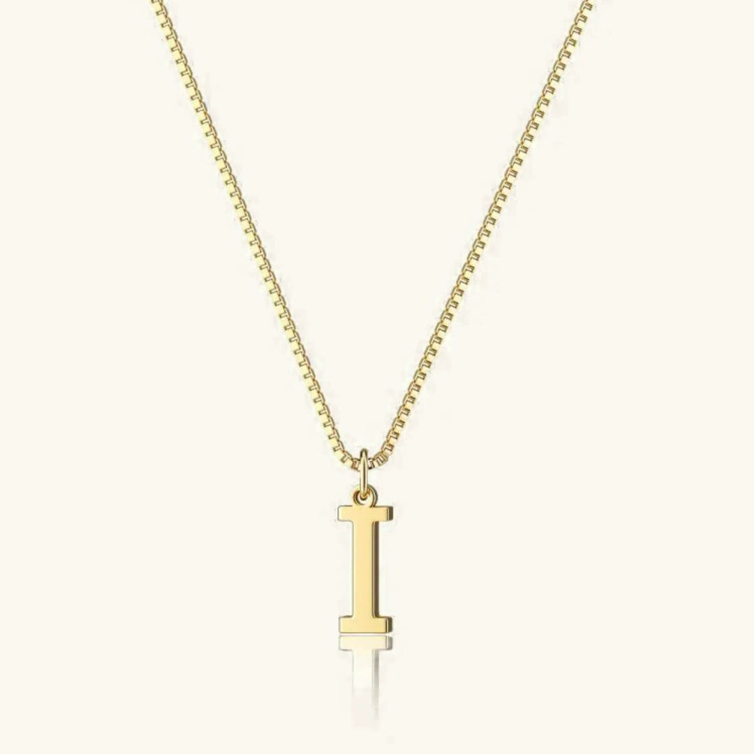 Gold-Tone Letter Initial Pendant Necklace