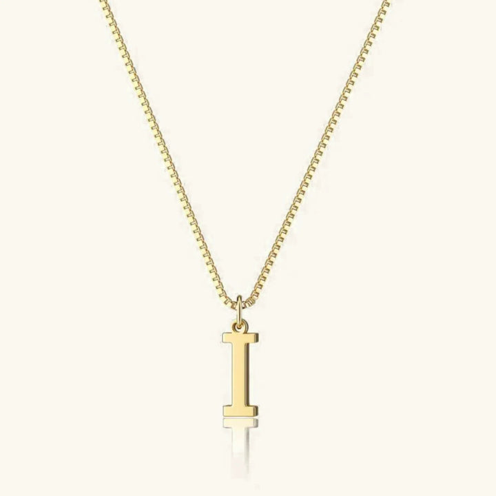 Gold-Tone Letter Initial Pendant Necklace