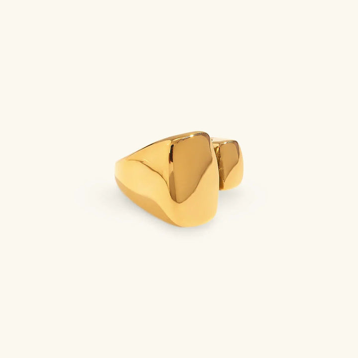 Gold-Plated Knot Ring For Women