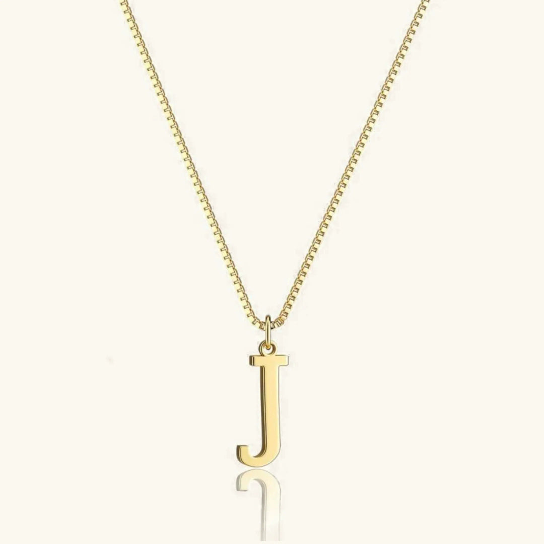 Gold-Tone Letter Initial Pendant Necklace