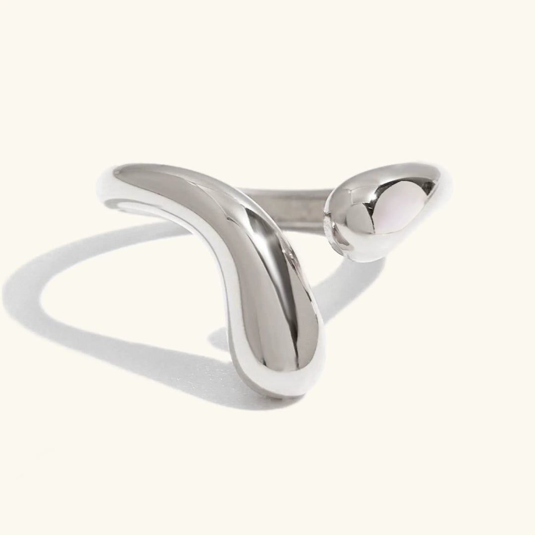 Gold Plated Stainless Steel Twisted Band Ring for Women