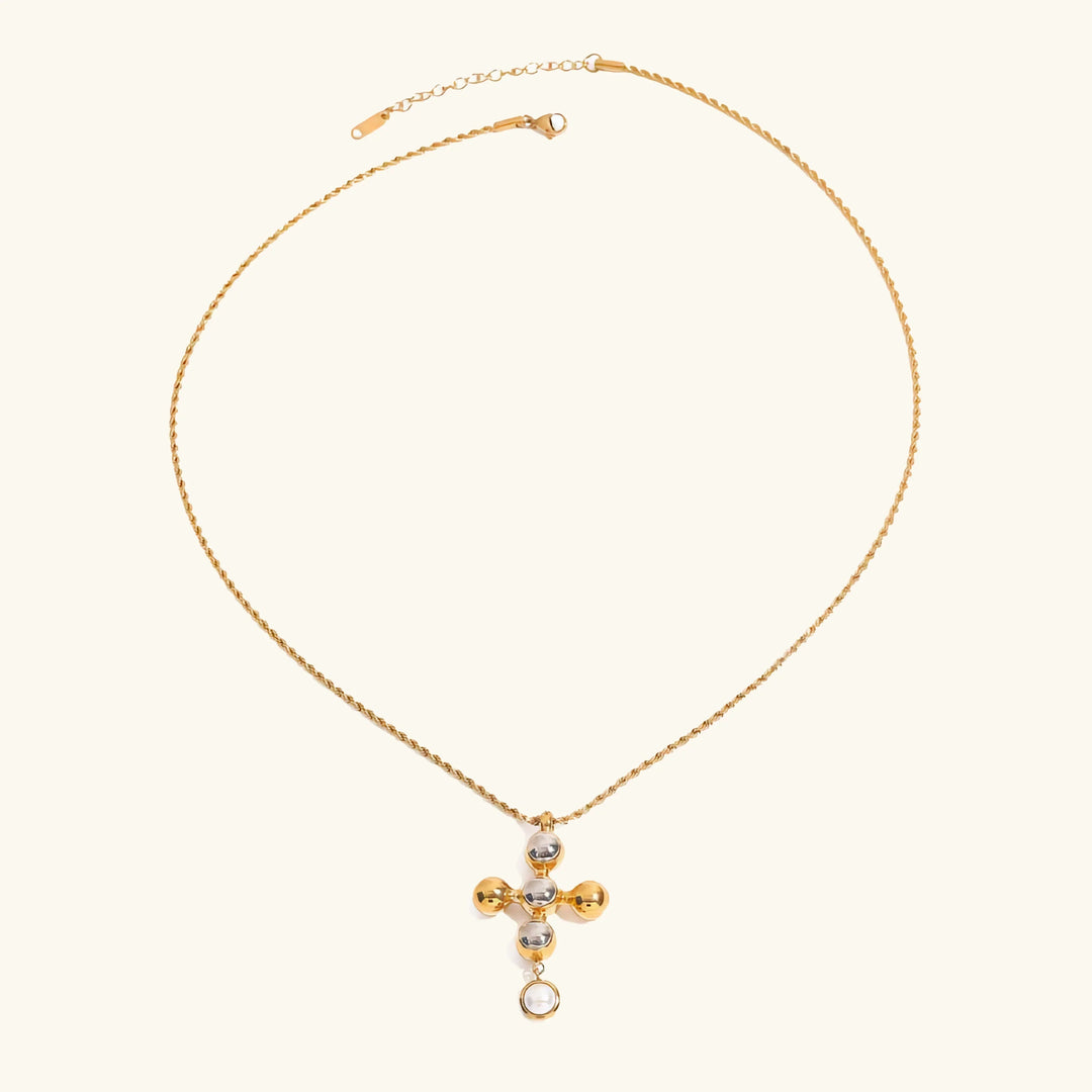 Gold Plated Faux Pearl Layered Necklace Set for Women