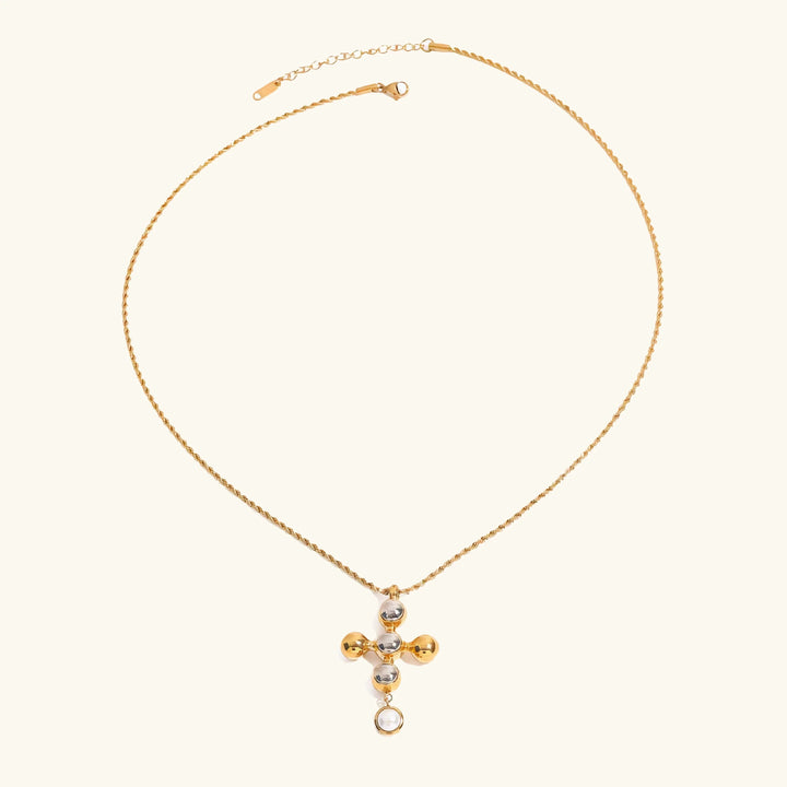 Gold Plated Faux Pearl Layered Necklace Set for Women