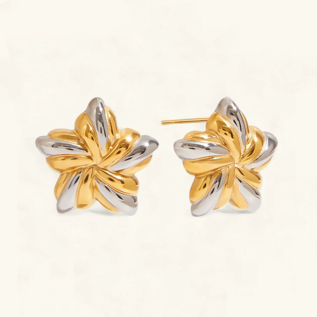 Gold-Plated Star Stud Earrings for Women