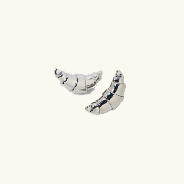 Gold-Plated Chunky Round Stud Earrings
