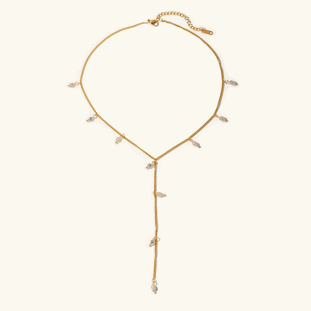 Gold Plated Faux Pearl Layered Necklace Set for Women