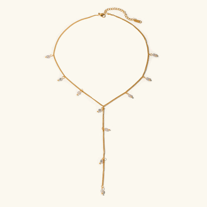 Gold Plated Faux Pearl Layered Necklace Set for Women